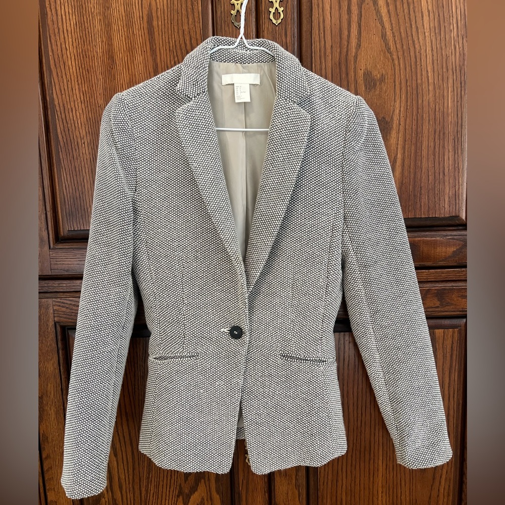 H&M Women’s Gray Blazer Jacket Size 2